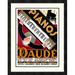 Global Gallery 'Pianos Daudé' by AndrÃ© DaudÃ© Framed Vintage Advertisement Paper in Black/Orange/Red | 28 H x 22.15 W x 1.5 D in | Wayfair