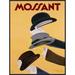 Global Gallery 'Mossant, 1938' by Leonetto Cappiello Framed Vintage Advertisement on Canvas in Black/Brown/Yellow | 32 H x 24 W x 1.5 D in | Wayfair