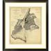 Global Gallery Coast Chart No. 20 New York Bay & Harbor, New York, 1866 Framed Graphic Art Metal in White | 40 H x 36 W x 1.5 D in | Wayfair