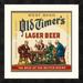 Global Gallery 'West Bend Old Timer's Lager Beer' Framed Vintage Advertisement Paper | 22 H x 22 W x 1.5 D in | Wayfair DPF-376175-16-119