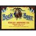Global Gallery 'Bock Beer' Framed Vintage Advertisement Metal in Yellow | 22.1 H x 32 W x 1.5 D in | Wayfair GCF-375099-30-299