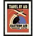 Global Gallery 'Eastern Air Transport System' Framed Vintage Advertisement Paper in Red | 30 H x 24 W x 1.5 D in | Wayfair DPF-382132-1824-119
