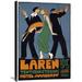 Global Gallery 'Laren 1915' by Jan Willem Sluiter Vintage Advertisement on Wrapped Canvas in Black/Green/Orange | 30 H x 20.8 W x 1.5 D in | Wayfair