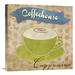 Global Gallery 'Cappuccino' by Skip Teller Vintage Advertisement on Wrapped Canvas in Brown/Green | 24 H x 24 W x 1.5 D in | Wayfair
