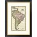 Global Gallery Composite: South America, West Indies, 1823 by Henry S. Tanner Framed Graphic Art Metal in Gray/Pink | 32 H x 23 W x 1.5 D in | Wayfair