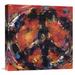 Global Gallery 'My Love' by Tebo Marzari Painting Print on Wrapped Canvas in Black/Orange/Red | 18 H x 18 W x 1.5 D in | Wayfair
