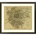 Global Gallery Vienna, Austria, 1833 - Tea Stained Framed Graphic Art Paper in Green | 24 H x 26 W x 1.5 D in | Wayfair DPF-394046-16-296