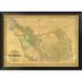 Global Gallery 'The County of Alameda California, 1857' by Horace A. Higley Framed Graphic Art on Canvas in Brown | 24 H x 34 W x 1.5 D in | Wayfair