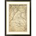 Global Gallery War Telegram Marking Map, 1862 Framed Graphic Art Plastic in Gray | 46 H x 34 W x 1.5 D in | Wayfair DPF-295207-36-296