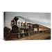 Global Gallery 'Through Express' by Currier & Ives Painting Print on Wrapped Canvas in Black/Brown/Gray | 13.82 H x 22 W x 1.5 D in | Wayfair