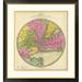Global Gallery Map of The Country Twenty Five Miles Round The City of New York, 1840 by Jeremiah Greenleaf Framed Graphic Art in Gray | Wayfair