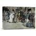 Global Gallery 'Suffer The Little Children Come Unto Me' by James Tissot Painting Print on Wrapped Canvas in Blue/Brown/Gray | Wayfair