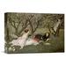 Global Gallery 'Spring. Le Printemps' by James Jacques Tissot Painting Print on Wrapped Canvas in Brown/Green | 21.36 H x 30 W x 1.5 D in | Wayfair