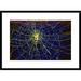 Global Gallery 'Computer Simulation of a Spider Spinning Its Web' Framed Photographic Print Paper in Black/Blue | 22 H x 30 W x 1.5 D in | Wayfair