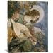 Global Gallery 'Music Making Angel w/ Lute' by Melozzo Da Forli Painting Print on Wrapped Canvas in Blue/Green | 30 H x 23.04 W x 1.5 D in | Wayfair