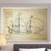 Wexford Home 'Vintage Sailing Ship Sketch II' Graphic Art Print on Wrapped Canvas Metal in Black | 30 H x 40 W x 1.5 D in | Wayfair HAC17-J14-3040