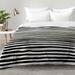 House of Hampton® Danet Stripes Comforter Set Polyester/Polyfill/Microfiber in Black | Full/Queen | Wayfair WLAO2659 41766513