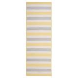 Gray/Yellow 24 x 0.5 in Indoor/Outdoor Area Rug - Isabelle & Max™ Almina Yellow Shimmer Hand-Braided Area Rug | 24 W x 0.5 D in | Wayfair