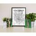 Williston Forge 'Columbus City Map' Graphic Art Print Poster in Ink Paper in Gray | 17 H x 11 W x 0.05 D in | Wayfair WLFR5208 43629464