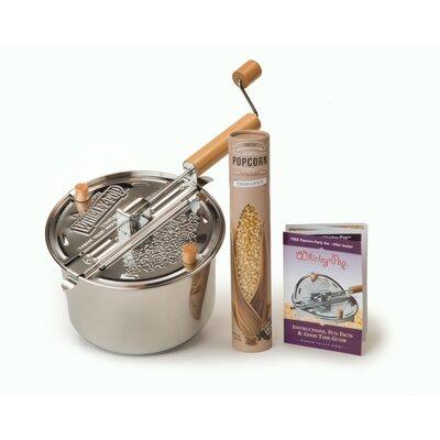 Wabash Valley Farms Whirley-Pop Classic Gift Set, Stainless Steel in Brown | 6 H x 9.5 D in | Wayfair 37043