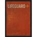 Williston Forge 'Lifeguard' Framed Textual Art Paper in Red | 17.13 H x 12.63 W x 1.13 D in | Wayfair WLFR6280 44550465