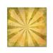 Winston Porter Sunburst Grunge by Marcee Duggar - Graphic Art Print on Canvas in Yellow | 18 H x 18 W x 2 D in | Wayfair WNPR6375 41283637