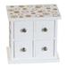 Winston Porter 4 Drawer Jewelry Box Wood in Brown/White | 6.5 H x 6 W x 4 D in | Wayfair WNSP2553 45194143