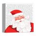 Winston Porter 'Twas the Night Before Santa' Graphic Art Print on Wrapped Canvas in Red/White | 12 H x 12 W x 1.25 D in | Wayfair WNPR8197 42687724