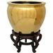 World Menagerie Rowland Decorative Bowl Porcelain/Ceramic in Yellow | 8.5 H x 12 W x 12 D in | Wayfair WRMG2536 42453193