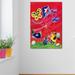 Zoomie Kids Zoomie Animals 'Flying a Kite' Canvas Art Canvas, Solid Wood in Red | 30 H x 20 W x 1.5 D in | Wayfair ZMIE7112 45199165