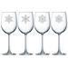 Susquehanna Glass Paper Snowflakes 4 Piece 19 oz. All Purpose Wine Glass Set Glass | 9 H x 3 W in | Wayfair WAY-4584-795-4