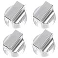 New World Genuine Temperature Control Knob for Oven Cooker Grill Hob (Pack of 4, Silver)