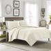 Laura Ashley Felicity Solid Quilt Set Polyester/Polyfill/Cotton in White | Twin Quilt + 1 Standard Sham | Wayfair 212690