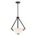 Nuvo Lighting 46347 - 2 Light Mahogany Bronze Frosted Glass Shade Pendant Light Fixture (NOME 2 LIGHT PENDANT)