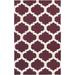White 24 x 0.01 in Area Rug - Ebern Designs Bangor Geometric Handmade Flatweave Wool Purple Area Rug Wool | 24 W x 0.01 D in | Wayfair