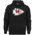 New Era NFL Kansas City Chiefs team logo hooded sweatshirt jacket, black - Black - XXX-Large