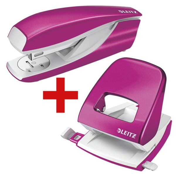 Leitz Tacker-Locher-Büroset »5502 & 5008 NeXXt WOW« pink Image