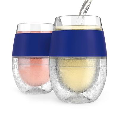 Set of 2 FREEZE Cooling Wine Glasses - Mint - Frontgate