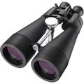 BARSKA Gladiator 25-125x80 Zoom Binoculars (Green Lens, Braced-in Tripod Adapter), Black