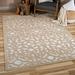 White 62 x 0.18 in Area Rug - Charlton Home® Charlton Home Farr Damask Driftwood High Low Indoor Outdoor Area Rug Polypropylene | Wayfair