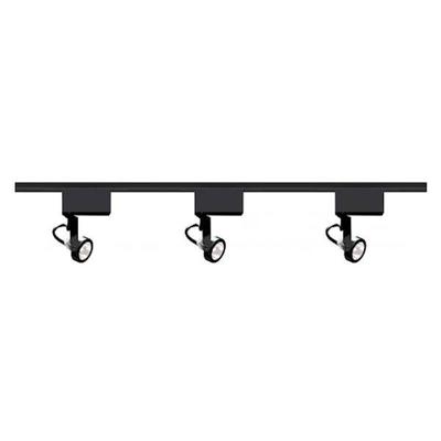 Nuvo Lighting 43315 - 3 Light Black Gimbal Ring Track Lighting Kit (3 Light - MR16 - Gimbal Ring Track Kit - Low Voltage)