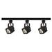 Nuvo Lighting 43346 - 3 Light Black Square Track Lighting Kit (3 Light - MR16 - Square Track Kit - Line Voltage)