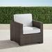 Small Palermo Lounge Chair with Cushions in Bronze Finish - Rain Resort Stripe Indigo - Frontgate