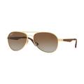 Ray-Ban RB3549 Sunglasses 001/T5-58 - Gold Frame Clear Gradient Green Lenses