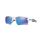 Oakley OO9188 Flak 2.0 XL Sunglasses - Men's Polished White Frame Prizm Sapphire Lenses 918894-59