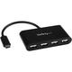 StarTech.com 4 Port USB-C Hub - Mini Hub - USB C auf 4x USB-A - USB 2.0 Hub - USB Typ C Hub - USB C zu USB Hub