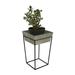 Winston Porter Moorgate Plant Stand Metal in Gray | 22.25 H x 15 W x 15 D in | Wayfair 674E6018FBCD43DBB660F671D2746DE3