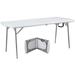 700 lb. Capacity 72" x 30" Fold-In-Half Resin Folding Table