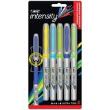 BIC Intensity Fashion Permanent Marker Ultra Fine Point Assorted Colors 5-Count