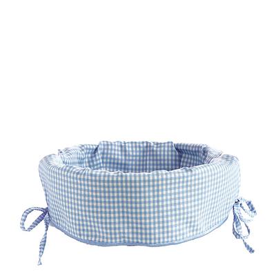 Wicker Basket Liner - Blue Gingham - Ballard Designs